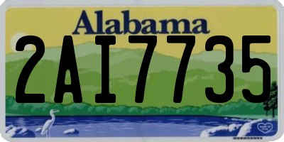 AL license plate 2AI7735