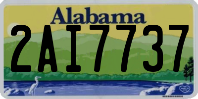 AL license plate 2AI7737
