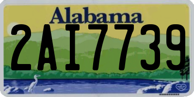 AL license plate 2AI7739