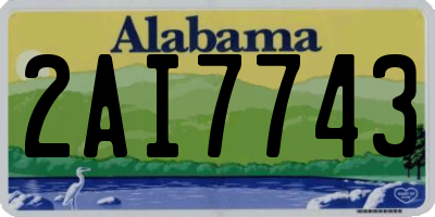 AL license plate 2AI7743