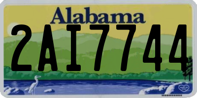 AL license plate 2AI7744