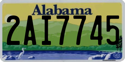 AL license plate 2AI7745