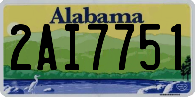 AL license plate 2AI7751