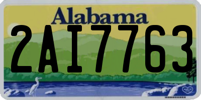 AL license plate 2AI7763