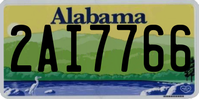 AL license plate 2AI7766