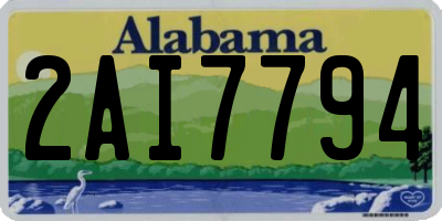 AL license plate 2AI7794