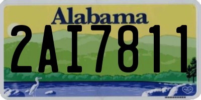 AL license plate 2AI7811