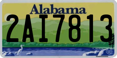 AL license plate 2AI7813