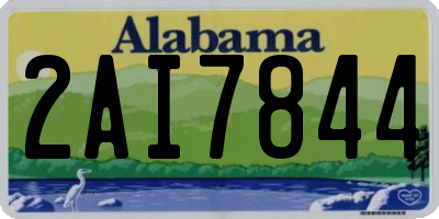 AL license plate 2AI7844