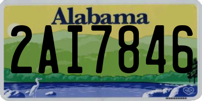 AL license plate 2AI7846