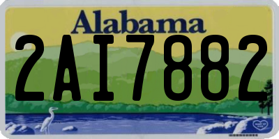 AL license plate 2AI7882