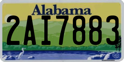 AL license plate 2AI7883