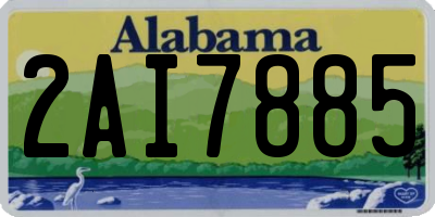 AL license plate 2AI7885