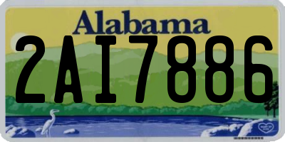 AL license plate 2AI7886