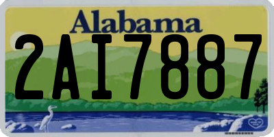 AL license plate 2AI7887
