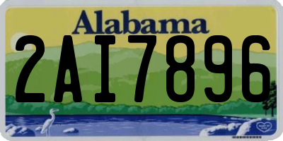 AL license plate 2AI7896