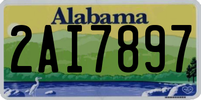 AL license plate 2AI7897