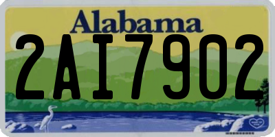 AL license plate 2AI7902
