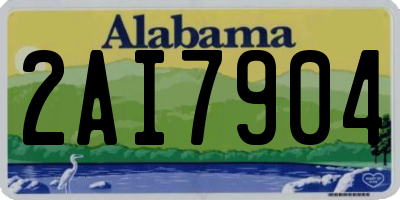AL license plate 2AI7904