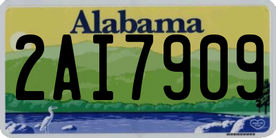 AL license plate 2AI7909