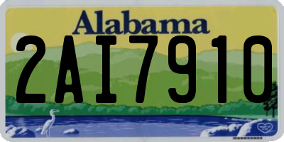 AL license plate 2AI7910