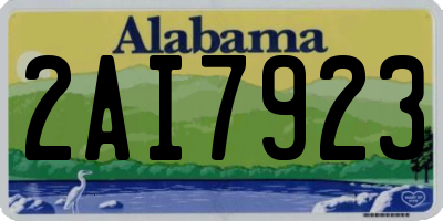 AL license plate 2AI7923