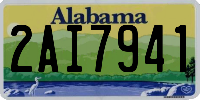 AL license plate 2AI7941