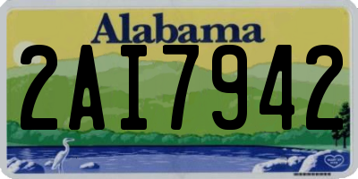 AL license plate 2AI7942