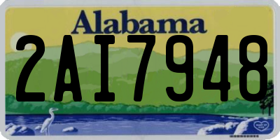 AL license plate 2AI7948