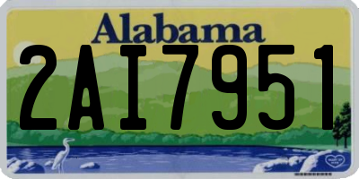 AL license plate 2AI7951