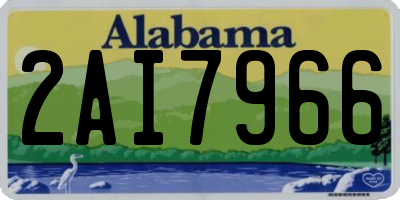 AL license plate 2AI7966