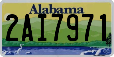 AL license plate 2AI7971