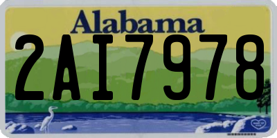 AL license plate 2AI7978