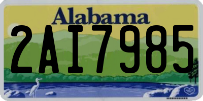 AL license plate 2AI7985