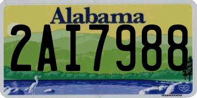 AL license plate 2AI7988