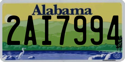 AL license plate 2AI7994