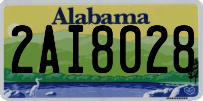 AL license plate 2AI8028