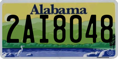 AL license plate 2AI8048