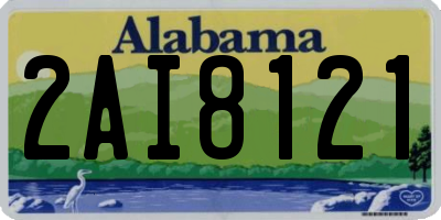 AL license plate 2AI8121