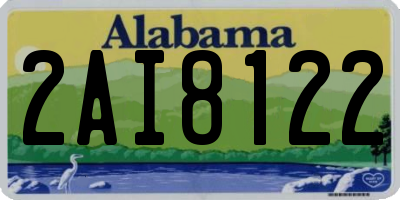 AL license plate 2AI8122