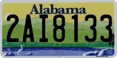 AL license plate 2AI8133