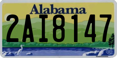 AL license plate 2AI8147