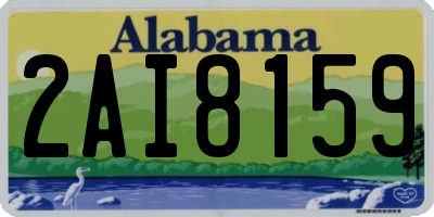 AL license plate 2AI8159