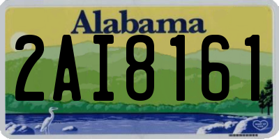 AL license plate 2AI8161