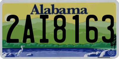AL license plate 2AI8163