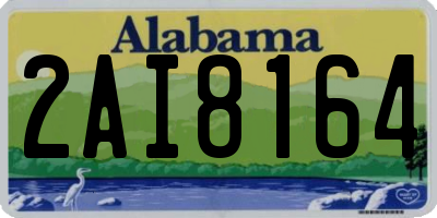 AL license plate 2AI8164