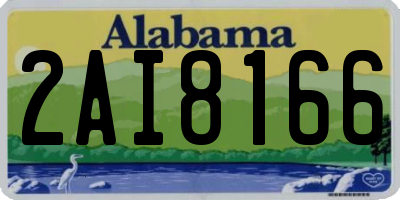 AL license plate 2AI8166