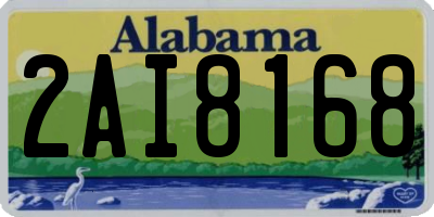 AL license plate 2AI8168