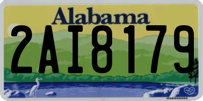 AL license plate 2AI8179