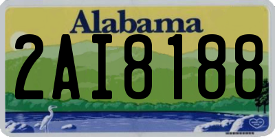 AL license plate 2AI8188